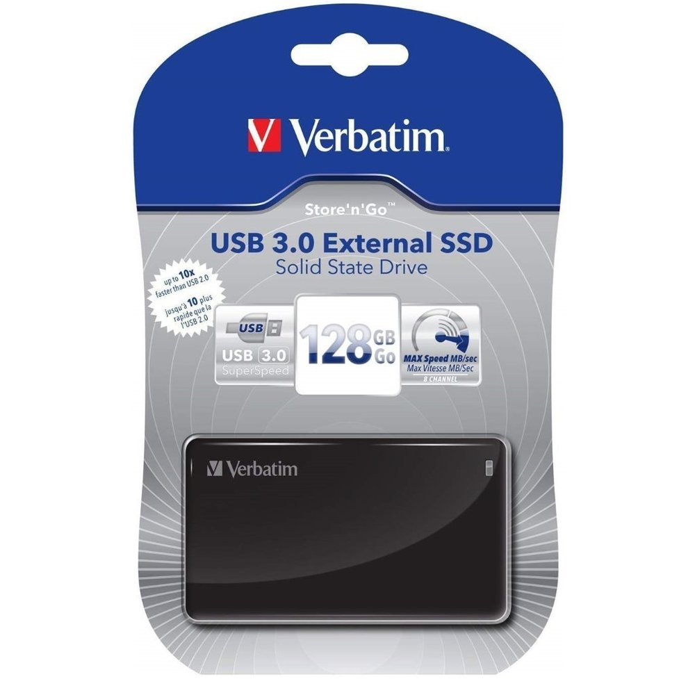 Verbatim USB 3.0 External Solid State Drive 128 GB